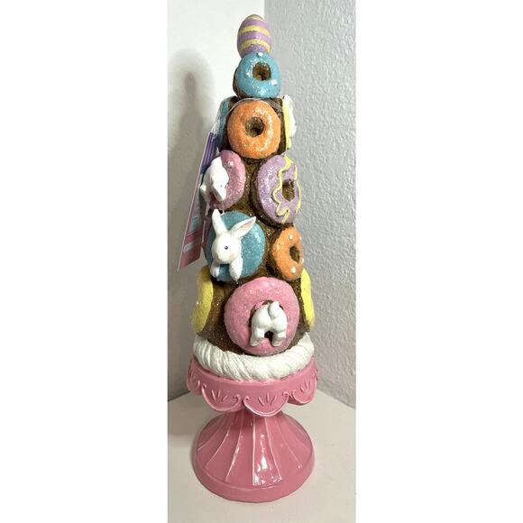 Sweet Treats Donuts, Easter Egg, Bunny Paster & Glitter Tree - Pink Pedestal - Picture 1 of 7